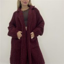 giacca senza bottone midy coat